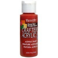 DecoArt Crafters Acrylic - Deep Red 2oz 